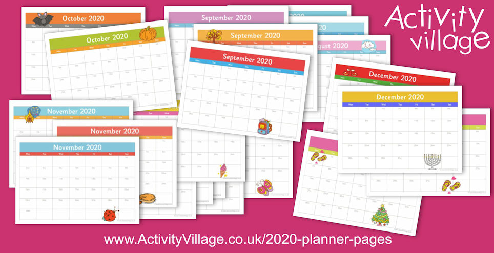 Our Planner Pages for 2020