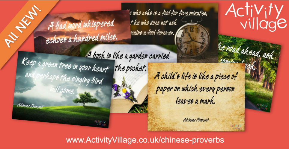 Photographic Posters Featuring Some Favourite Chinese Proverbs