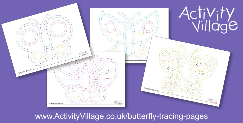 Pretty New Butterfly Tracing Pages Pretty New Butterfly Tracing Pages