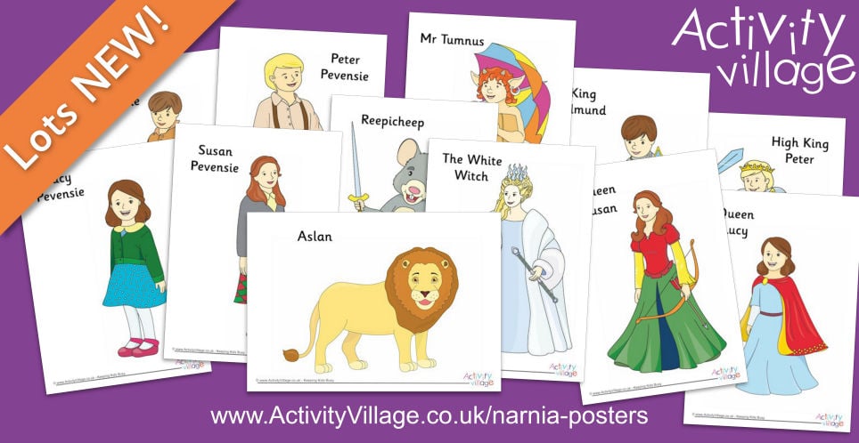 Printable Posters of some Favourite Characters from the Narnia Books