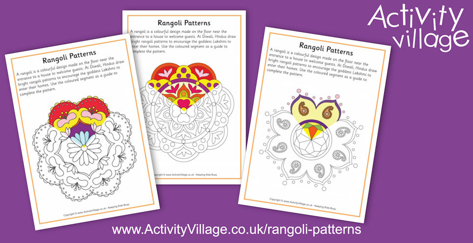 Have You Seen Our Rangoli Pattern Colouring Pages?