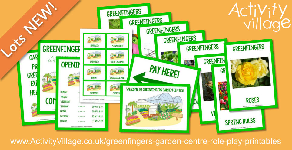 Role Play Fun with our New Greenfingers Garden Centre Printables