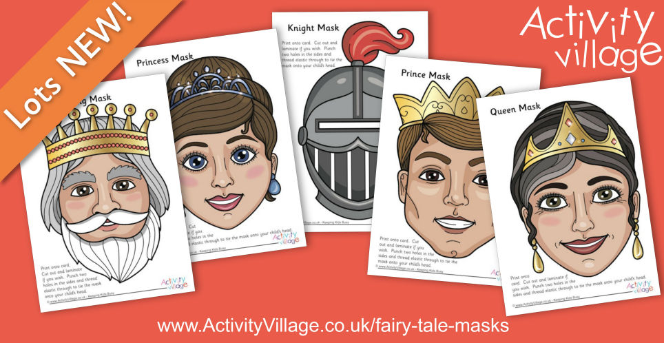 Role Play Fun with our New Printable Fairy Tale Masks Role Play Fun with our New Printable Fairy Tale Masks