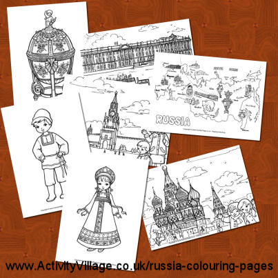 Take a Trip Around Russia with our New Colouring Pages!