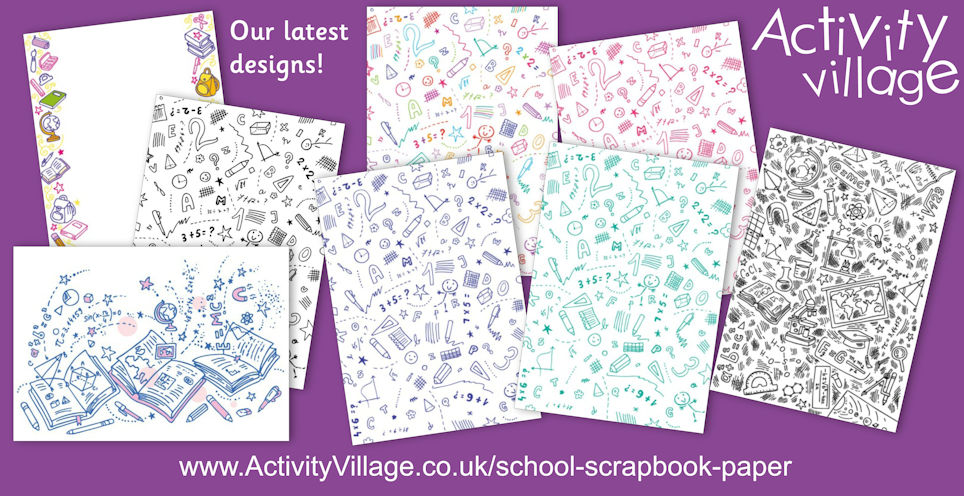 Adding to our School Scrapbook Paper Collection Adding to our School Scrapbook Paper Collection
