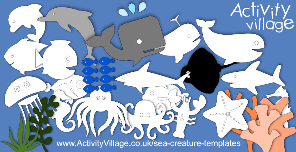 Get Crafty With These New Sea Creature Templates