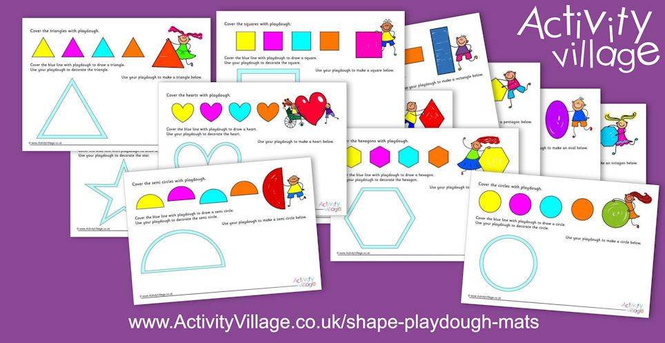 Introducing Our New Shape Playdough Mats