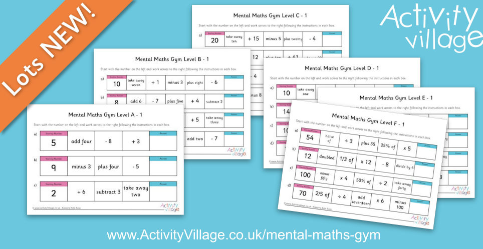 Something Completely New - Our Mental Maths Gym Packs Something Completely New - Our Mental Maths Gym Packs
