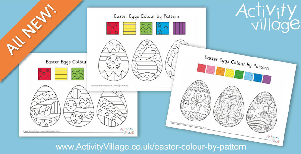 Something New This Easter - Easter Colour by Pattern Pages! Something New This Easter - Easter Colour by Pattern Pages!
