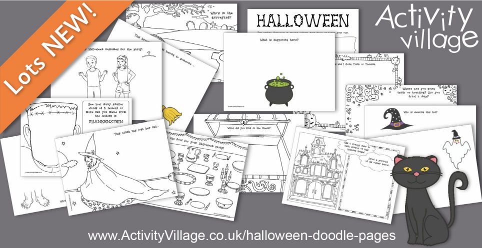 Spark Imagination With These Fun Halloween Doodle Pages Spark Imagination With These Fun Halloween Doodle Pages
