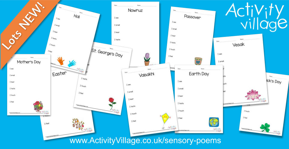 10 New Spring Holiday Sensory Poem Planners 10 New Spring Holiday Sensory Poem Planners