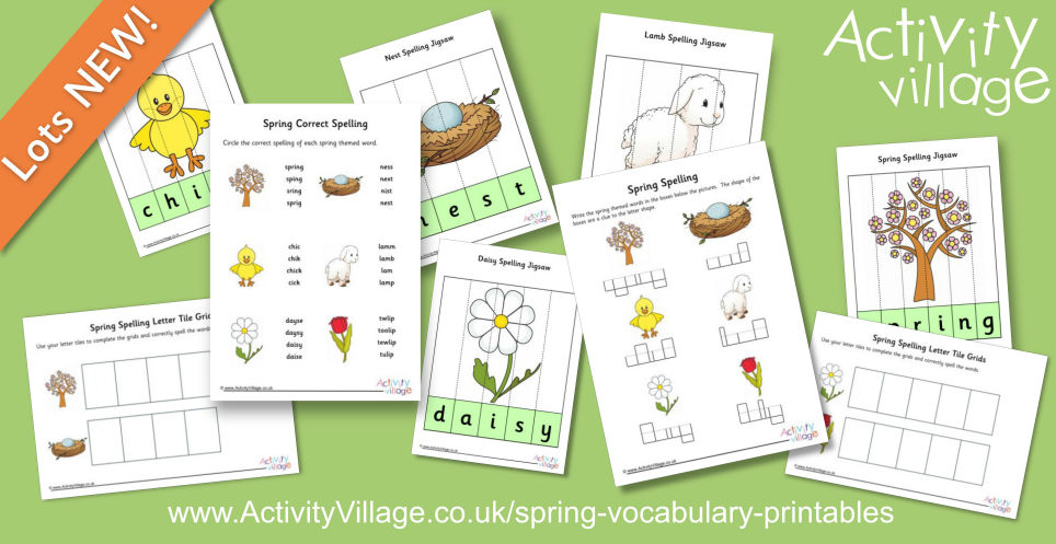 New Spring Spelling Activities