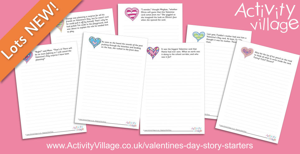 Story Starters for Prompting Valentine's Day Stories Story Starters for Prompting Valentine's Day Stories