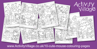 10 New Cute Mouse Colouring Pages to Print...