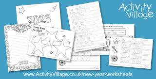 2023 New Year Worksheets