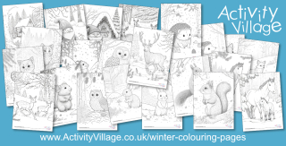 22 New Winter Colouring Pages