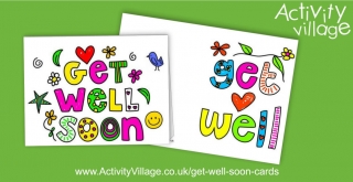 2 Cheerful New Get Well Soon Cards