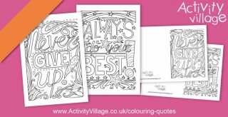 2 New Colouring Quote Designs to Enjoy