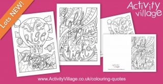 2 New Inspiring Colouring Quotes This Week