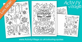 2 Pretty New Colouring Quote Pages and Cards