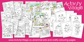 30 New Animal Arts and Crafts Colouring Pages
