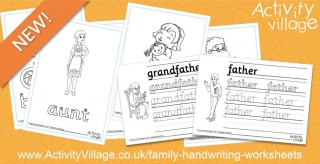 30 New Family Handwriting Worksheets