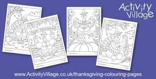 4 Fun New Thanksgiving Turkey Colouring Pages