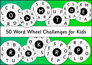50 Word Wheel Challenges for Kids!