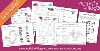 A Fabulous Collection of New Transport Word Puzzles
