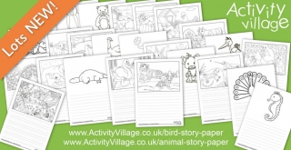 A Huge New Collection of Animal and Bird Story Paper Printables