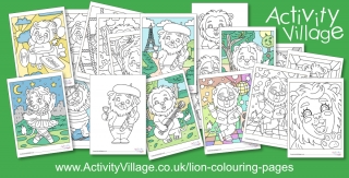A Huge New Collection of Fun Lion Colouring Pages