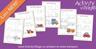 Adding to Our Collection of Learn to Draw Transport Printables