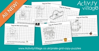 Adding To Our Grid Copy Puzzles With A Pirate Theme!