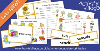 Adding to our Vocabulary Printables with a Summer Set