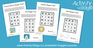 Adding to our Weather Topic with these Weather Boggler Puzzles