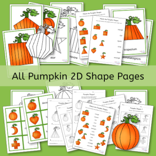 New Pumpkin 2D Shape Activities