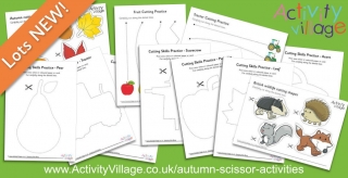 All Sorts of New Autumn Scissor Activities for Early Years