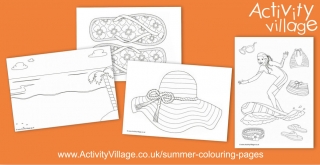 New Summer Colouring Pages