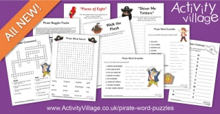 Challenge the Kids With Our New Pirate Word Puzzles