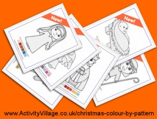 New Christmas "Colour by Pattern" Pages