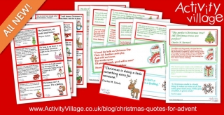 Christmas Quotes Lunch Box Notes and Bookmarks for Advent