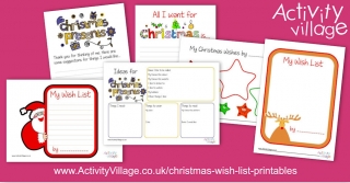 Christmas Wish List Printables