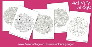 A Second Batch of Circle Colouring Pages