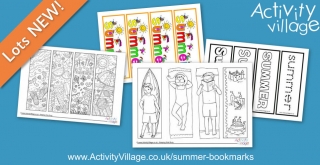 Colour a Bookmark for Summer Reading!