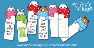 Cute New Winter Bookmarks