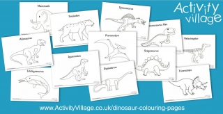 New Dinosaur Colouring Pages