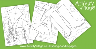 Doodle Some Designs With Our Latest Spring Doodle Pages