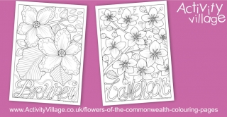 Flowers of the Commonwealth - Brunei and Cameroon