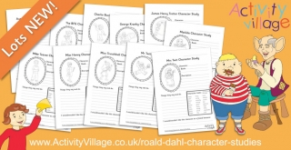 Fun Character Study Worksheets for Your Favourite Roald Dahl Characters