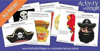 Fun For Little Ones With Our New Pirate Lacing Cards